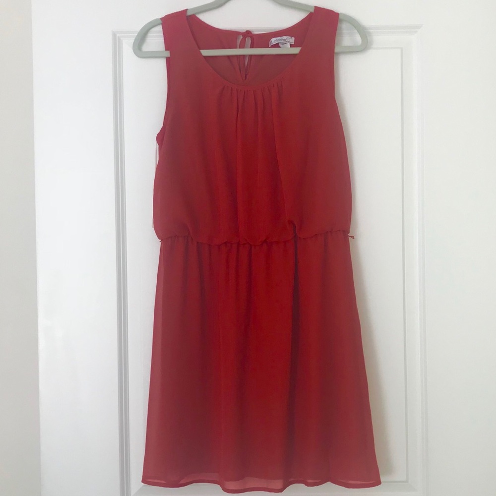Short, rust color dress
